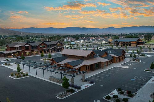 meadows at inglewood aerial sunset