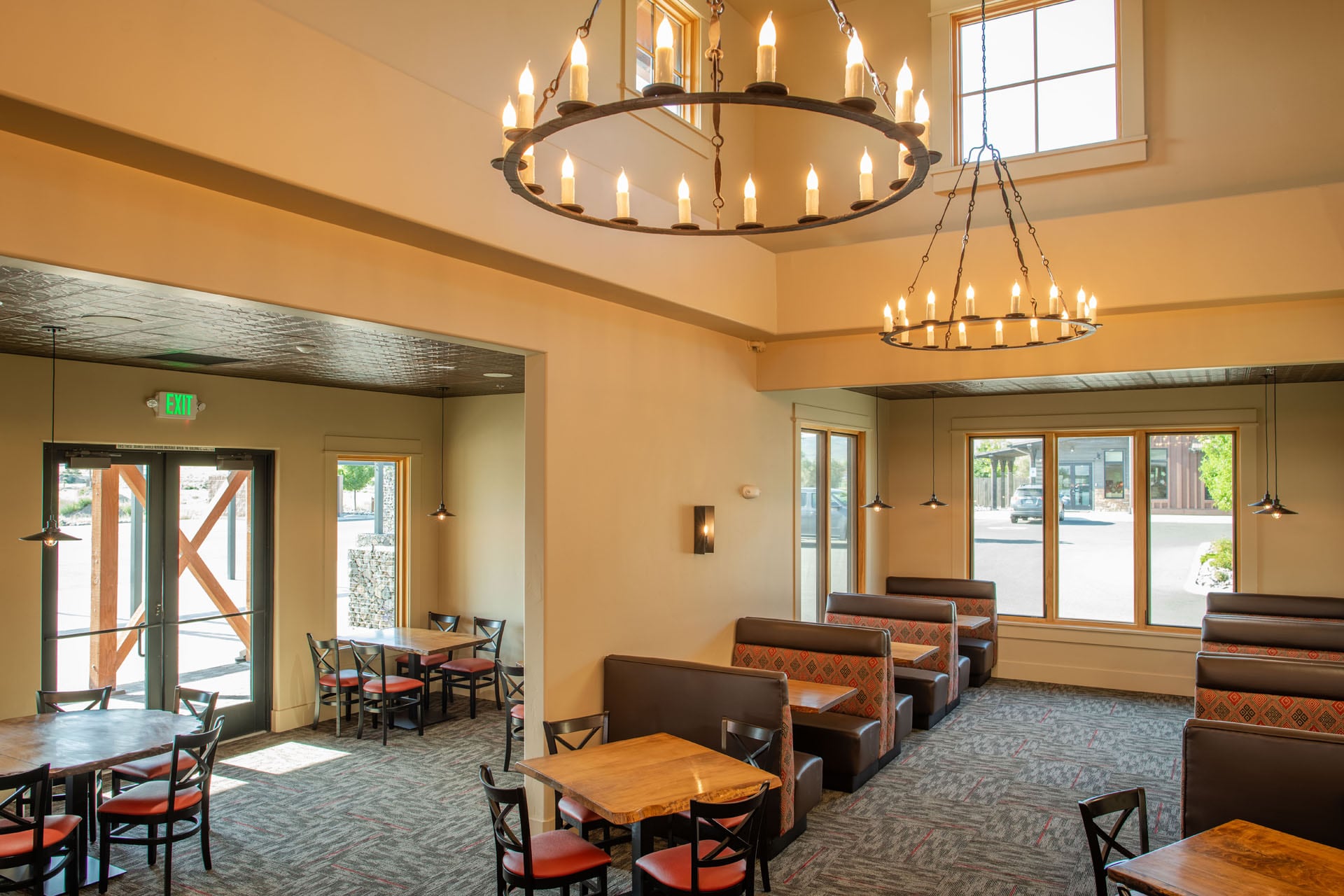 meadows at inglewood steakhouse location interior booths